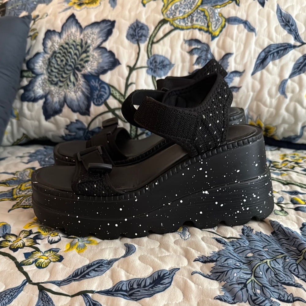 Black Platform Sandals